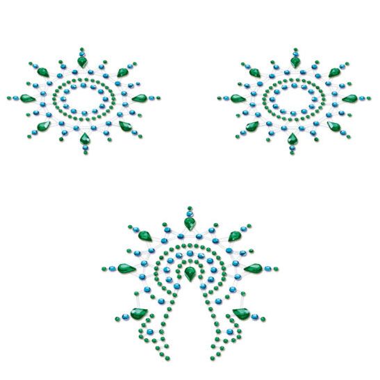 Petits Joujoux Gloria Green Nipple And Vagina Pasties